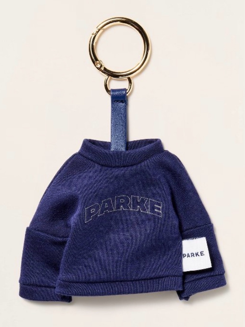 Parke x Target Mockneck Sweatshirt Keychain in Navy - NWT